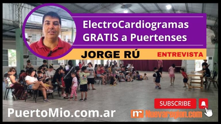 Jorge Rú y el Frente PHS realizan ElectroCardiogramas gratuitos para vecinos de Puerto Jorge Rú y el Frente PHS realizan ElectroCardiogramas gratuitos para vecinos de Puerto